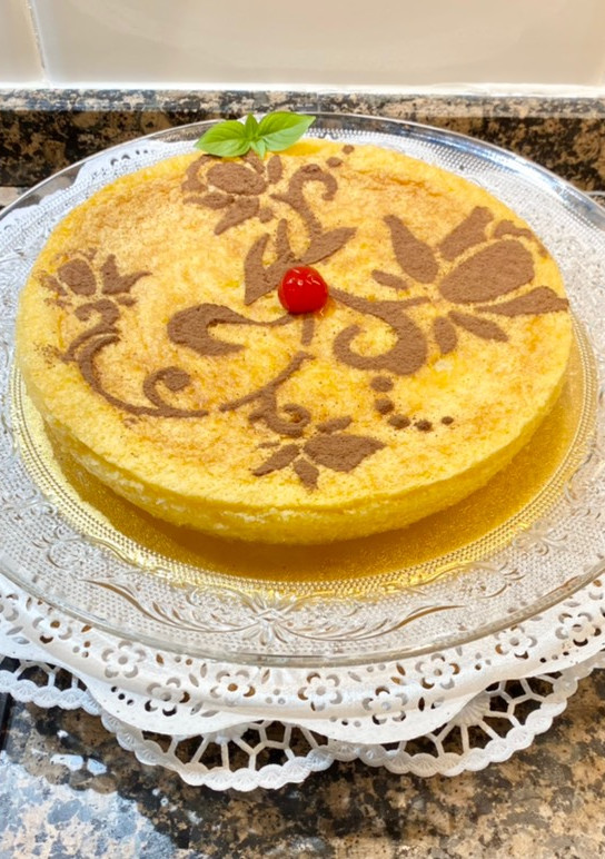 Una foto de Pastel de nata y coco muy húmedo