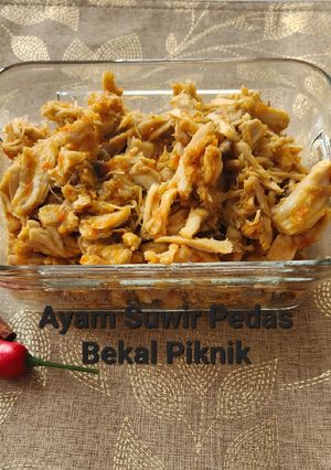 Foto resep 129. Ayam Suwir Pedas Bekal Piknik