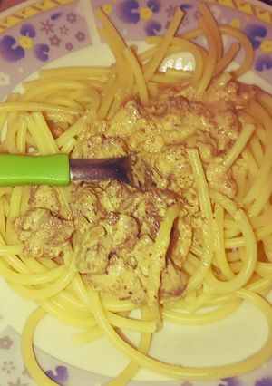 Una foto de Receta tipo stroganoff para flojos