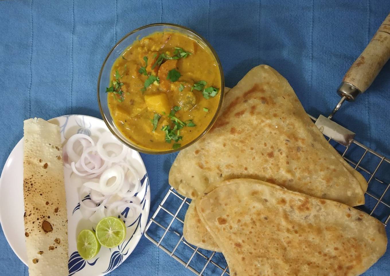 Mix Veg With Paratha