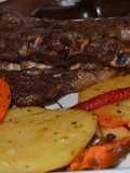 Costillas al horno con verduras