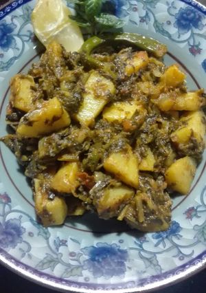 A picture of Aaloo Methi.