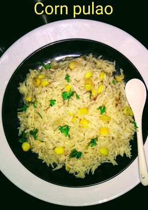 A picture of Corn pulao.