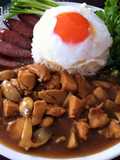 ~ข้าวหน้าไก่ & ไข่เค็มดาว~ #อาหารไทยง่ายๆ