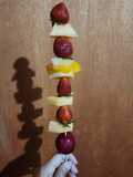 Brochette de frutas con melón, fiesta de sabores🤤