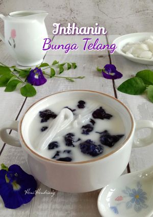 Foto resep Inthanin ขนมอินทนิล Bunga Telang 🇹🇭