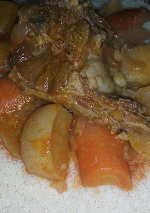 صورة لوصفة طعام (بربوشه بالخضر)