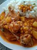 Guiso de alitas con maicitos