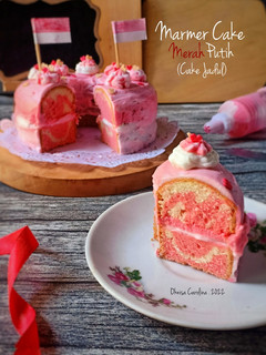 Foto resep Marmer Cake Merah Putih (Classic Cake)
