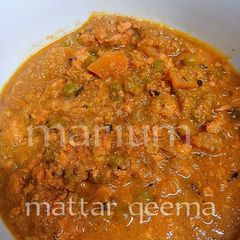 A picture of Mattar qeema😍.