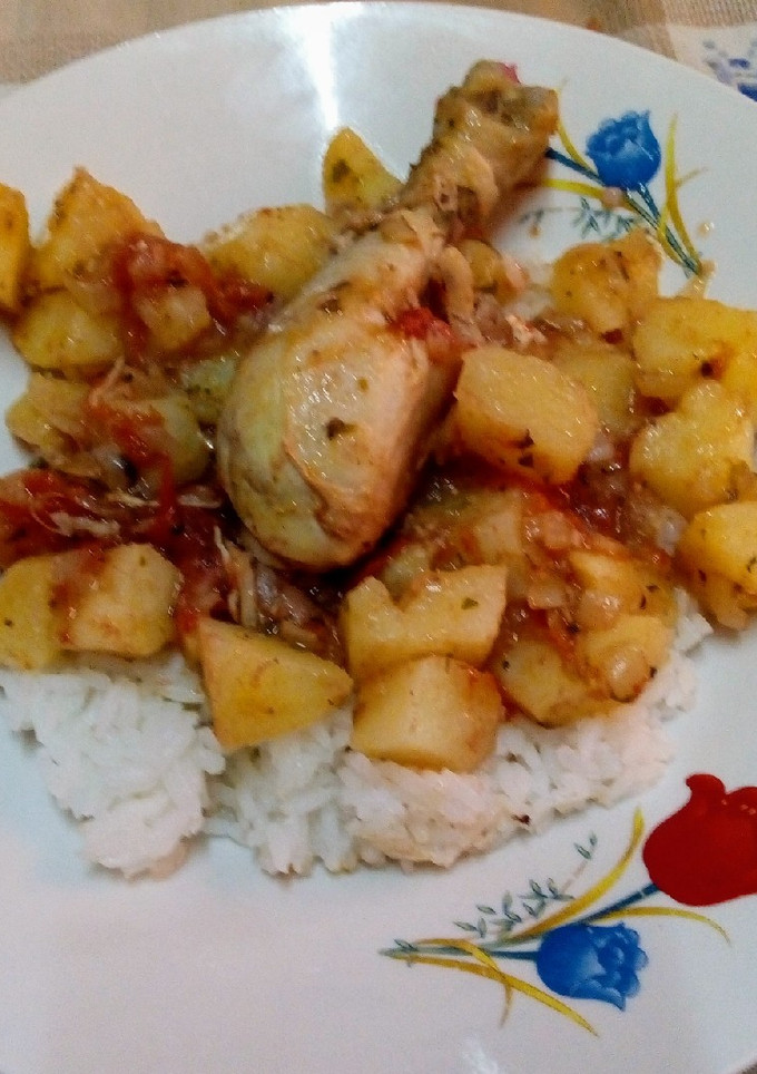 Una foto de Arroz con Gusto a Ajo de Cecii 😋 👌😎