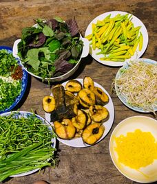 bún gạo lứt cá