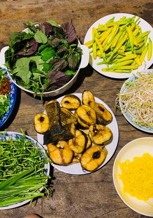 Hình của món Bún cá lóc.