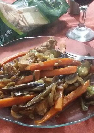 Una foto de Salteado de pollo exótico - Gluten Free