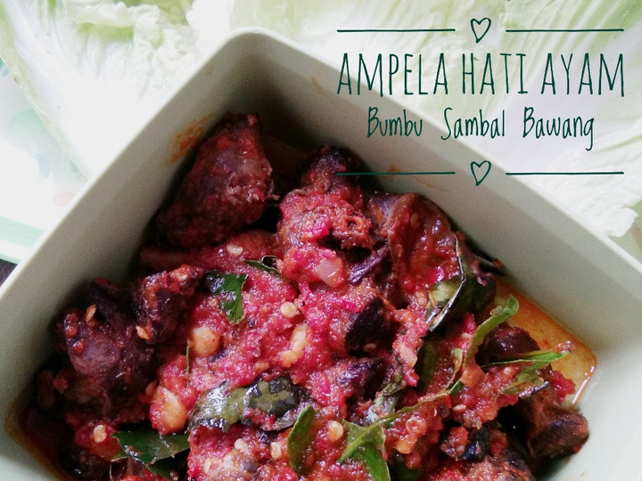 Resep Ampela Hati Ayam Bumbu Sambal Bawang Enak Terbaru