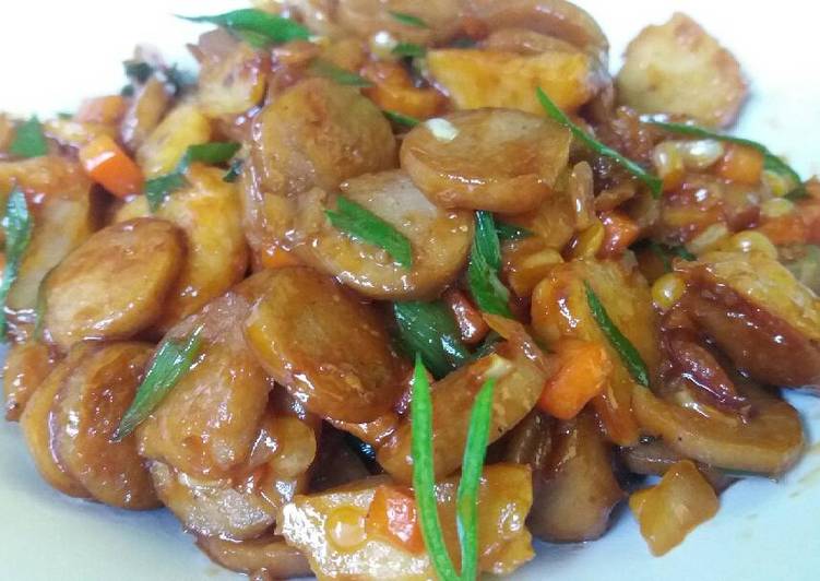 Cara Membuat Menu anak: Sosis Bakso Saus Kecap yang Lezat Sekali