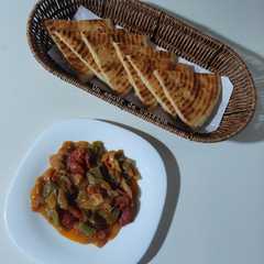 Chakchouka et kesra 🍴-レシピのメイン写真