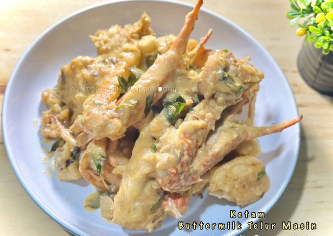 Resipi Ketam Buttermilk Telur Masin Oleh Sesimple Loralin - Cookpad