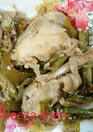 A picture of Dry Chilli Chicken.