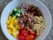 Una foto di contorno vegano