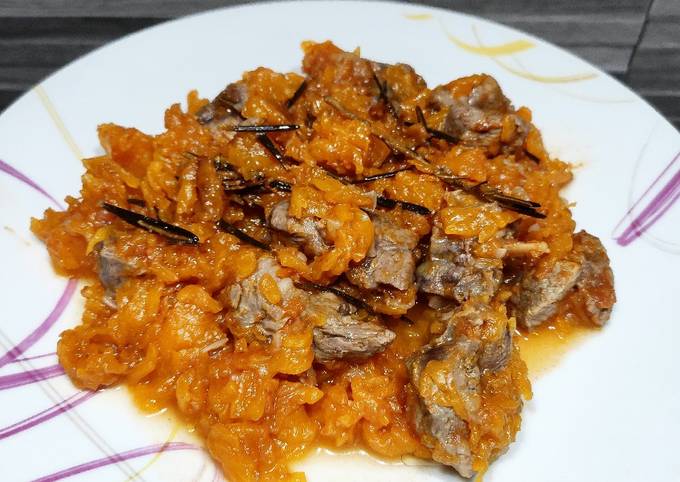 Ricetta Spezzatino Veloce Alla Zucca Di Valeria Vado A Occhio Cookpad