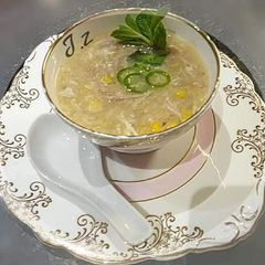 A picture of 🐥🥗🍲Chicken Corn Soup🍲🥗🐥.