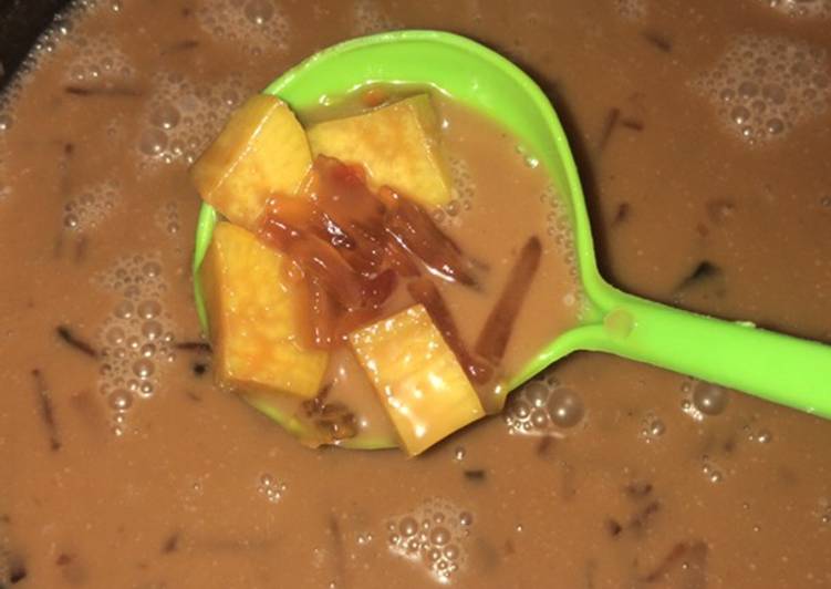 Bubur pacar panjang mix ubi cilembu