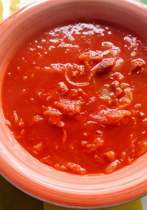 Una foto de Sopa de tomate