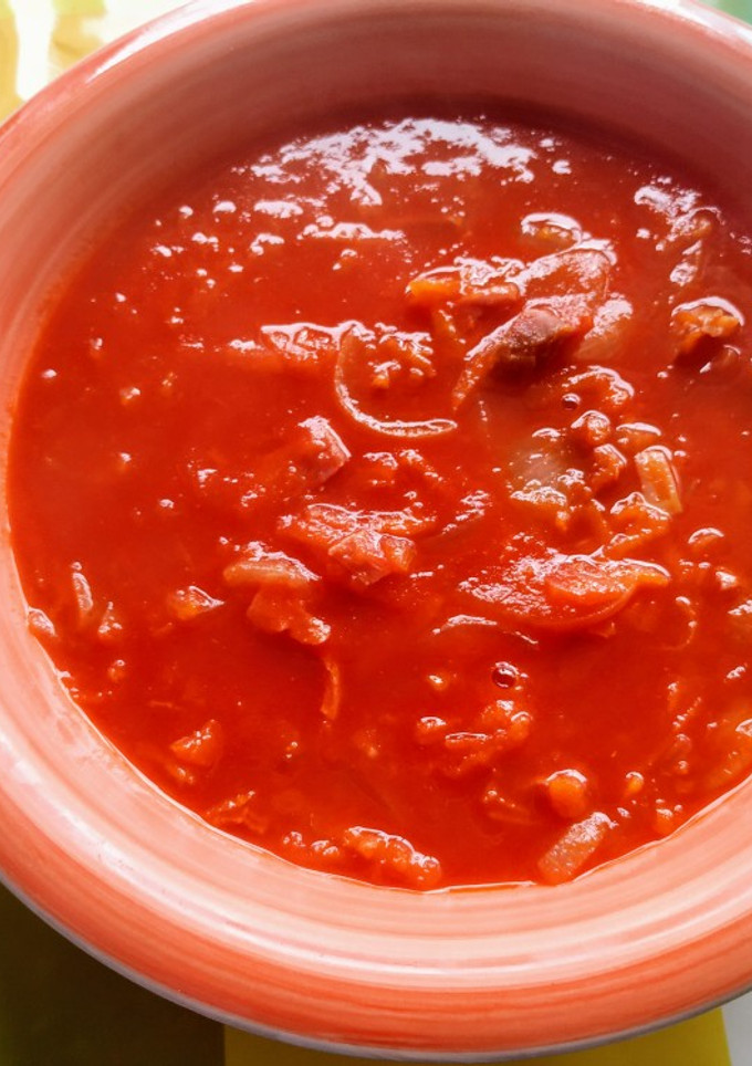 Una foto de Sopa de tomate