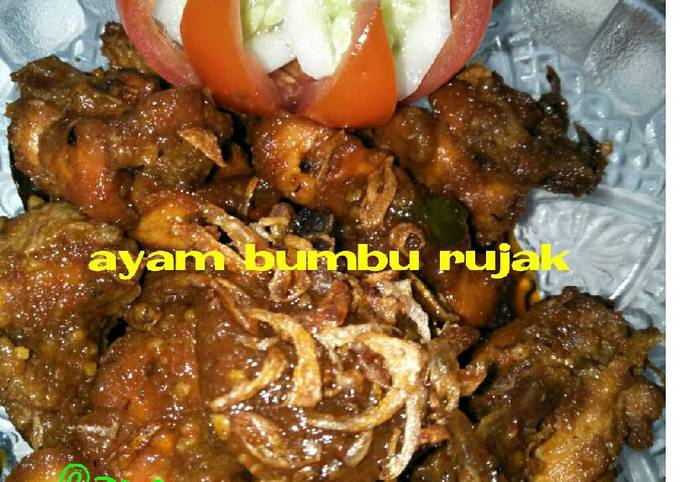 Resep Ayam bumbu rujak yang Menggugah Selera