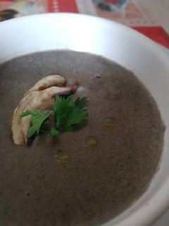 Una foto de Crema de champiñones