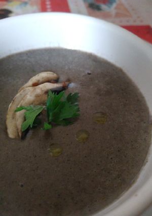 Una foto de Crema de champiñones