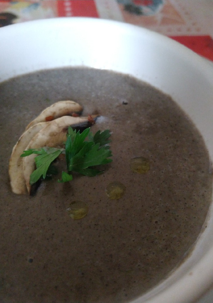 Una foto de Crema de champiñones