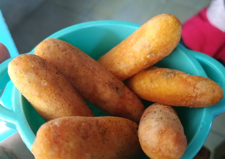 Snack MPASI 8+ Finger food Stik ubi ikan kembung