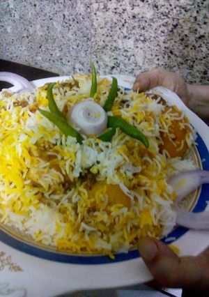 A picture of Dum biryani.