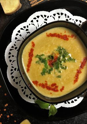 A picture of Masoor Dal Shorba.