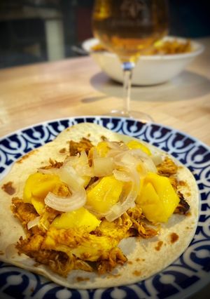 Una foto de Burritos de pollo sabor Cookpad con mango
