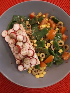 Une photo de Salade d'haricots plats
