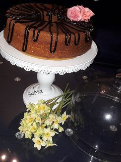عکسی از دستور کیک زعفران