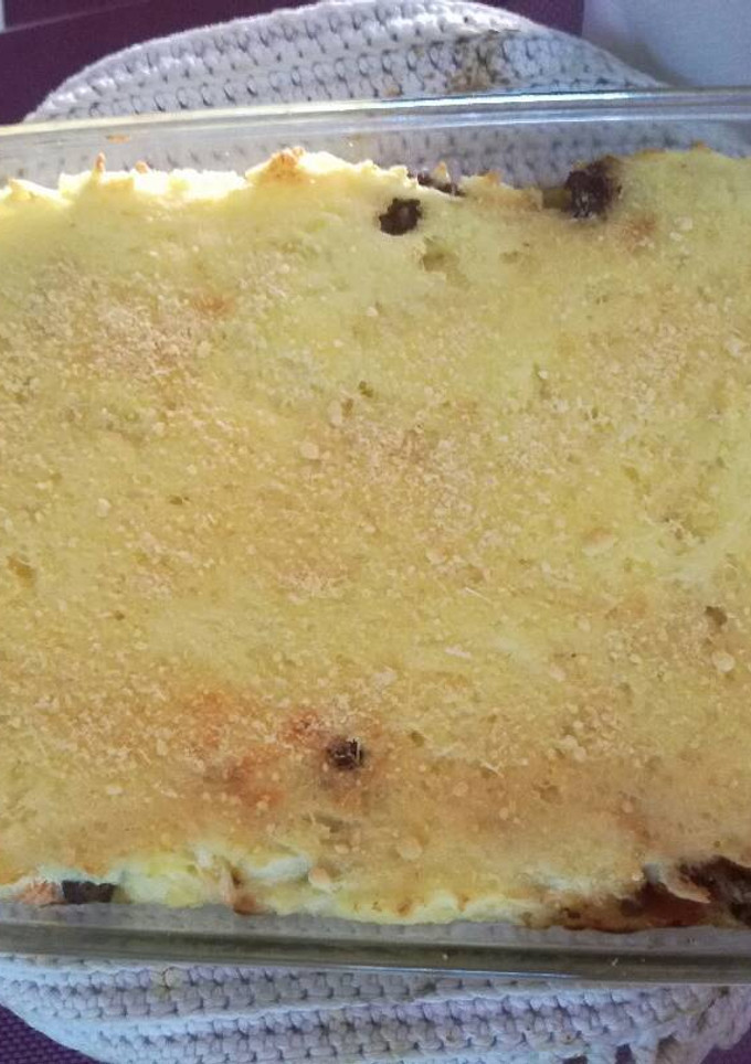 Una foto de Pastelón de papa con carne