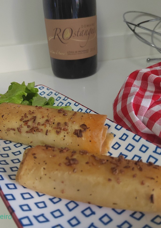 Una foto de Rollitos filo de salmón en airfryer