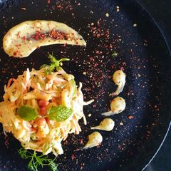 A picture of Peanut paneer salad.