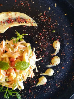 A picture of Peanut paneer salad.