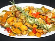 A picture of herb-roasted vegetables