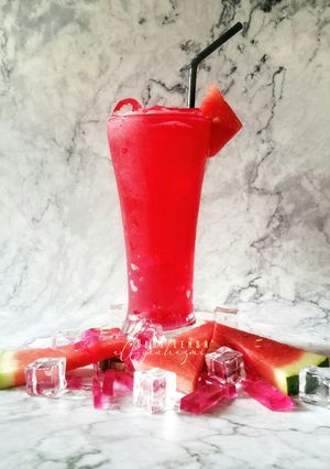 Gambar Jus Tembikai Jelly #Maraton Raya-Minuman