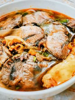 Hình của món Bún bò Huế.