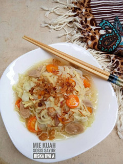Foto resep Mie Kuah Sosis Sayur