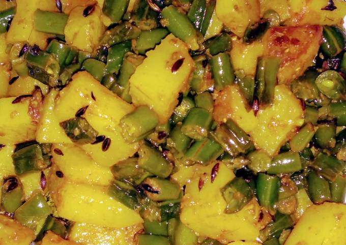 Recipe of Award-winning Aalu beans ki sabji