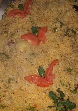 A picture of Mix vegetable Pulao.