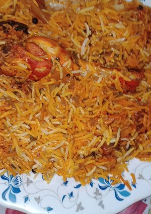 A picture of Chicken Biryani.
